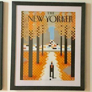 The New Yorker framed  full magazine + cover: Oct 18, 2021, "Walk in the Park"